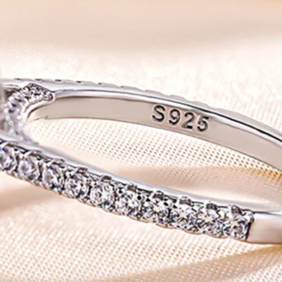 Luxurious Pink Sapphire Halo Radiant Cut Engagement Ring Maxine Sz 5 - Picture 16 of 16